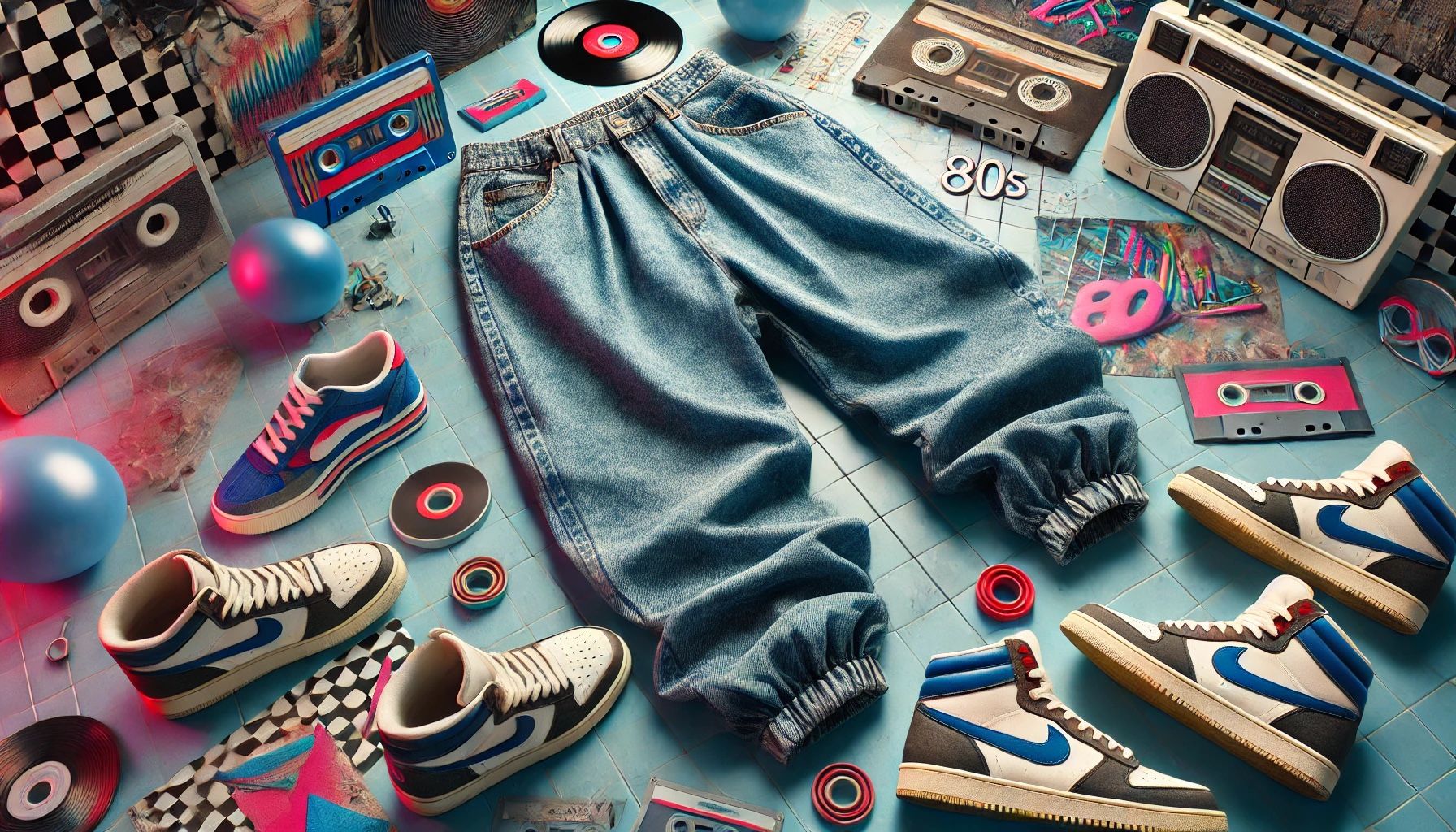 80s baggy jeans