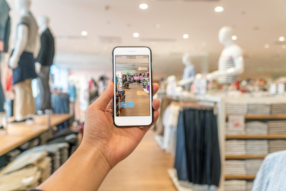 AR in virtual shopping