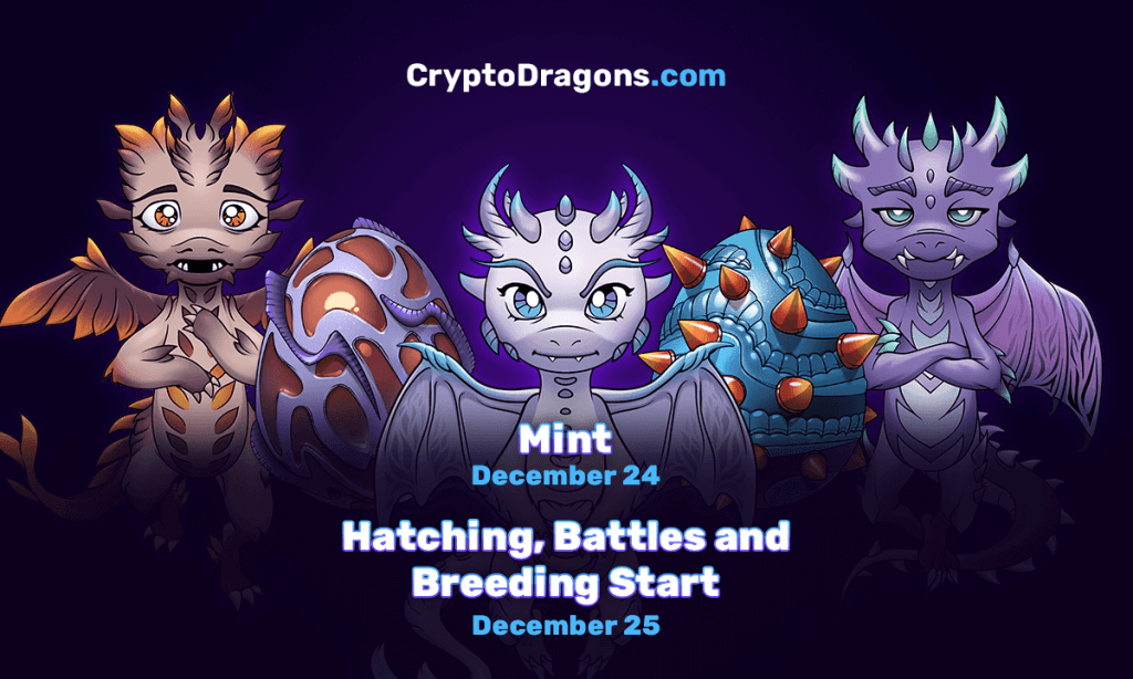 CryptoDragons, Metaverse, NFTs, NFT game