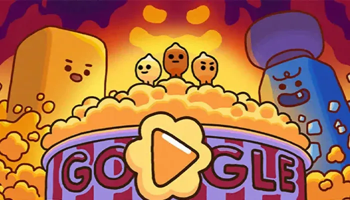 Popcorn Google doodle tips and tricks
