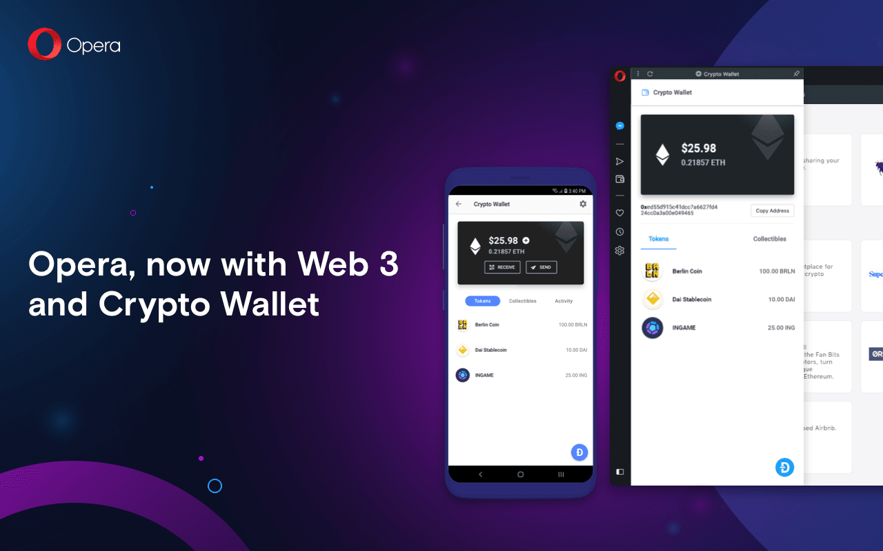 The Crypto Wallet feature is planned to also be added to Opera’s iOS browser, Opera Touch, soon.