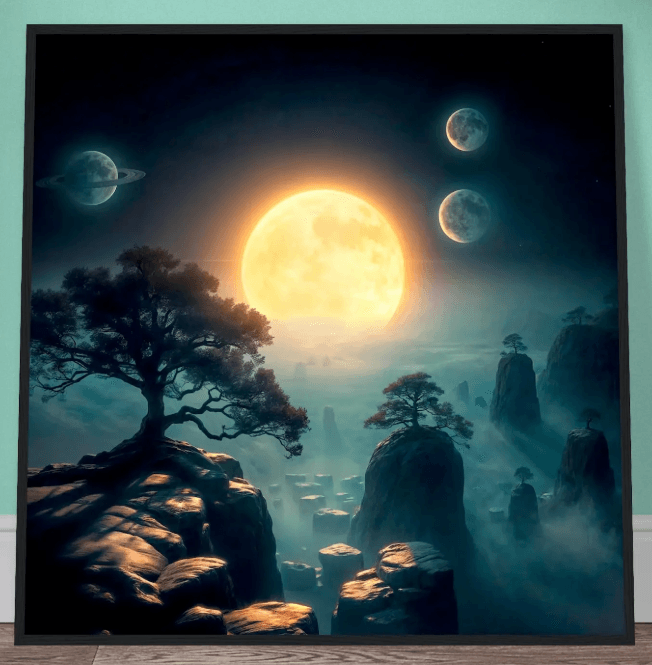 The Floating Islands Planet Poster #001 Hover