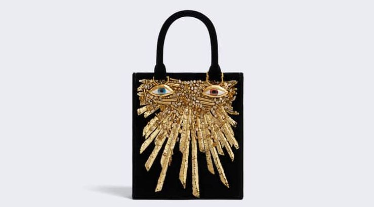 Schiaparelli Raphia Keyhole Clutch