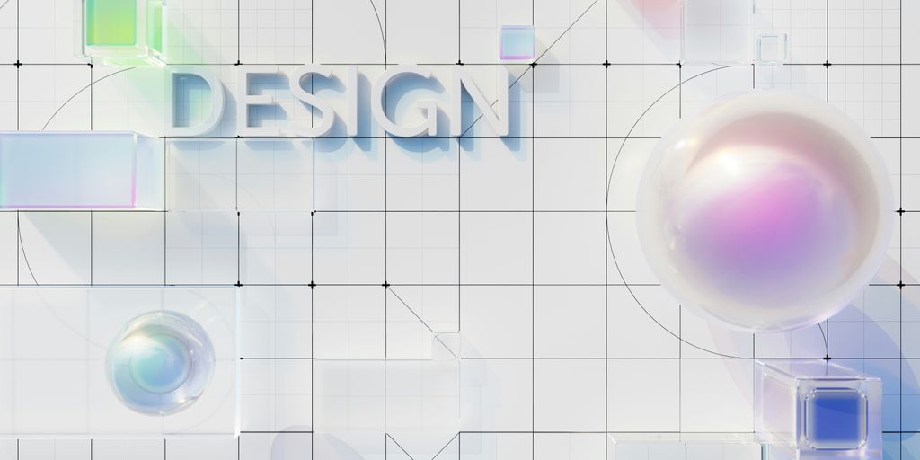 a white tiled wall with a design word on it