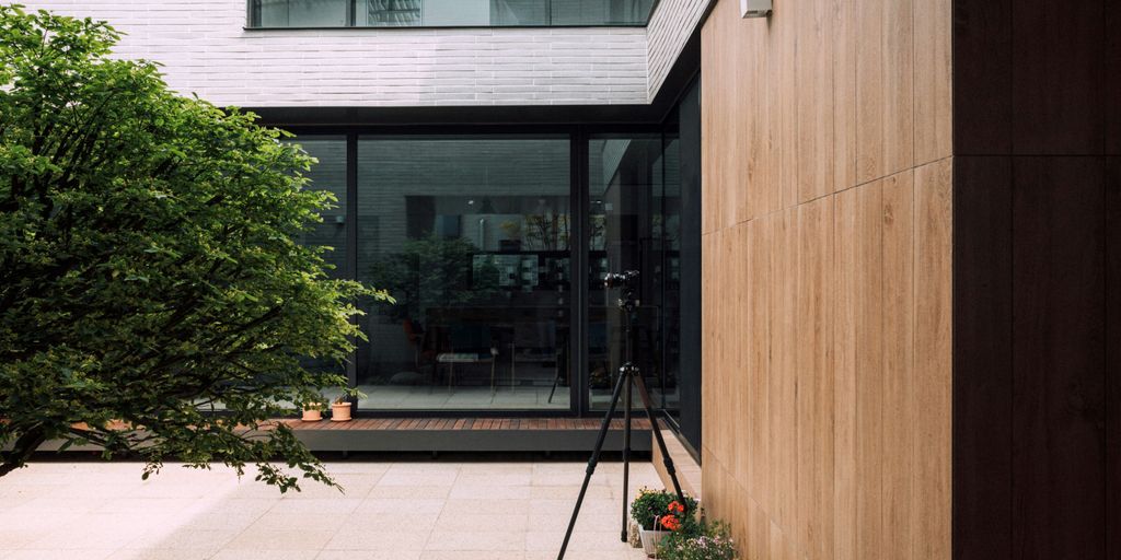 a view of a house from outside the house