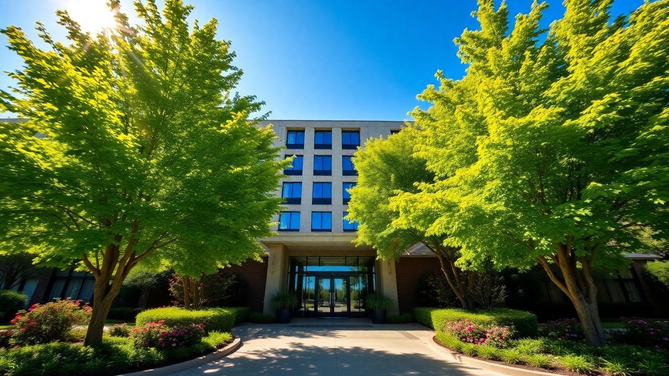 Hotel Meliá Kuala Lumpur exterior with trees and flowers.
