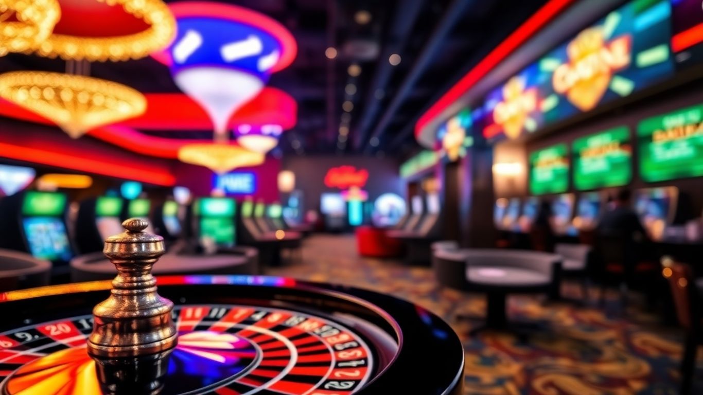 Online gambling platforms and responsible gaming elements.