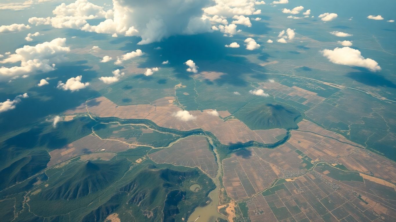 Malaysia landscape with subtle earthquake cracks.