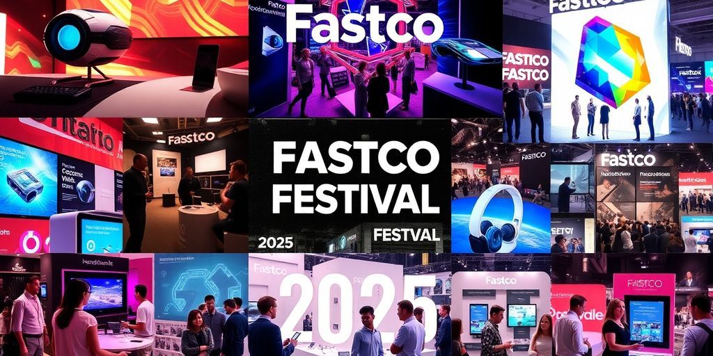 Vibrant technologies and creative designs at the festival.