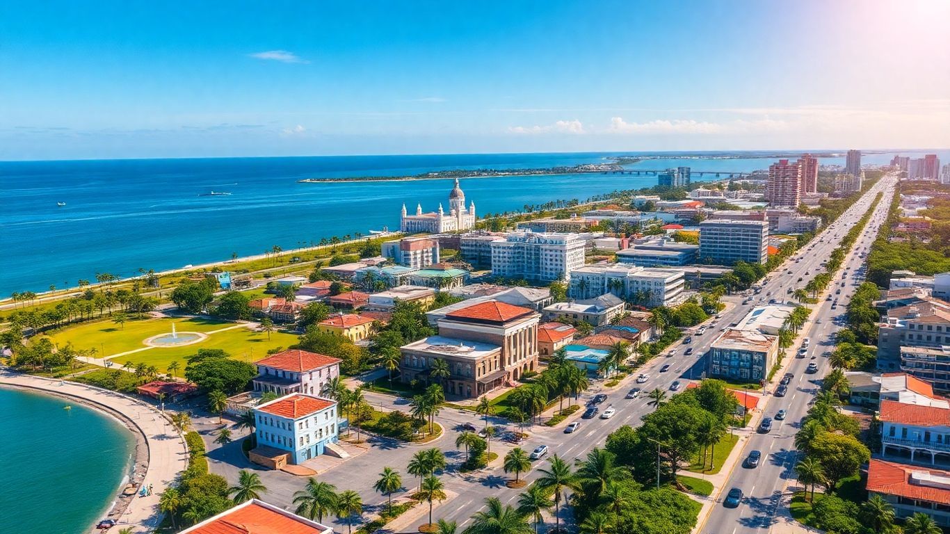 Florida cities with parks, landmarks, and coastline.