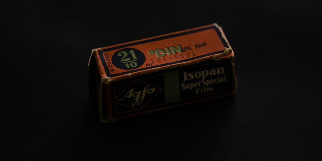 brown and red labeled box