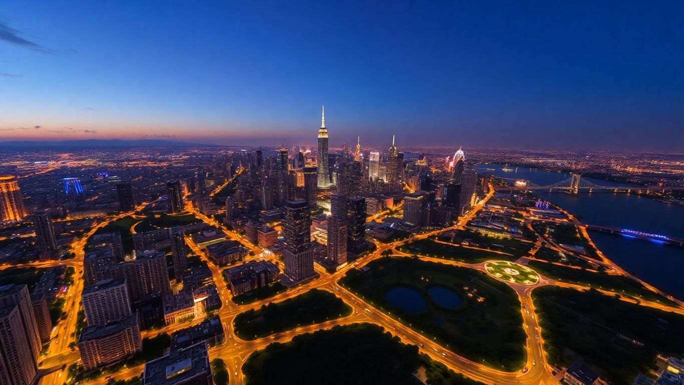 Cities: Skylines city design with skyscrapers and roads.