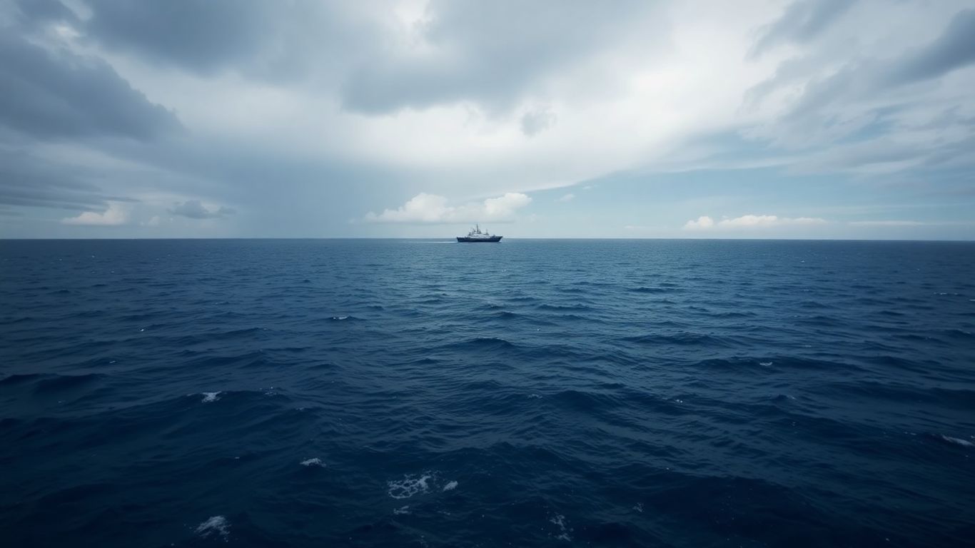 Ocean Infinity vessel searching the vast ocean for MH370.