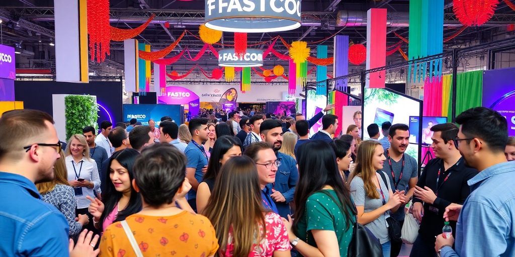 Attendees networking at the Fastco Innovation Festival 2025.