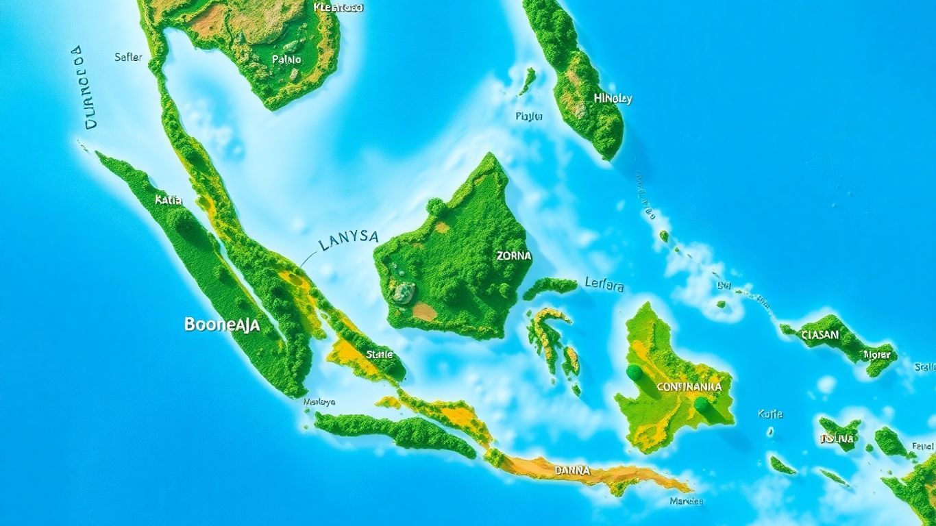 Map of Malaysia by state