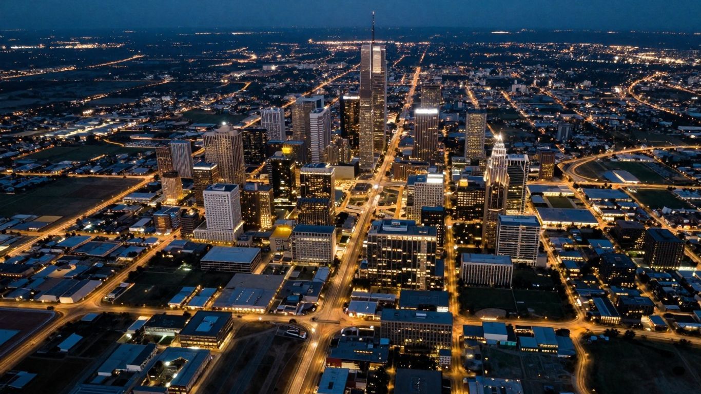 Interactive map of Texas cities and highways.