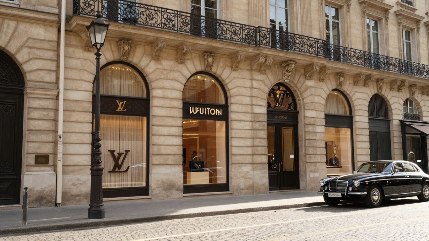 Louis Vuitton Paris flagship store facade