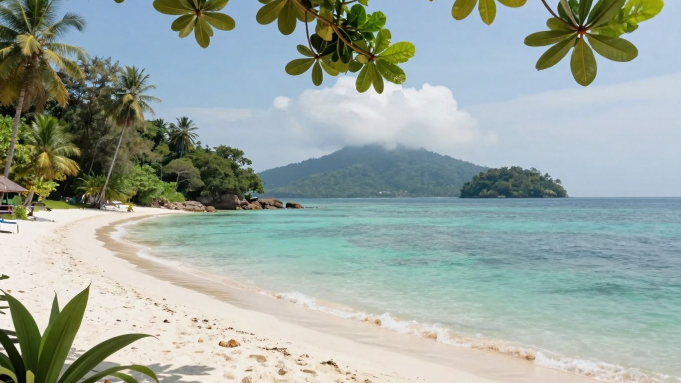 Lush Malaysia gardens meet tropical island paradise.