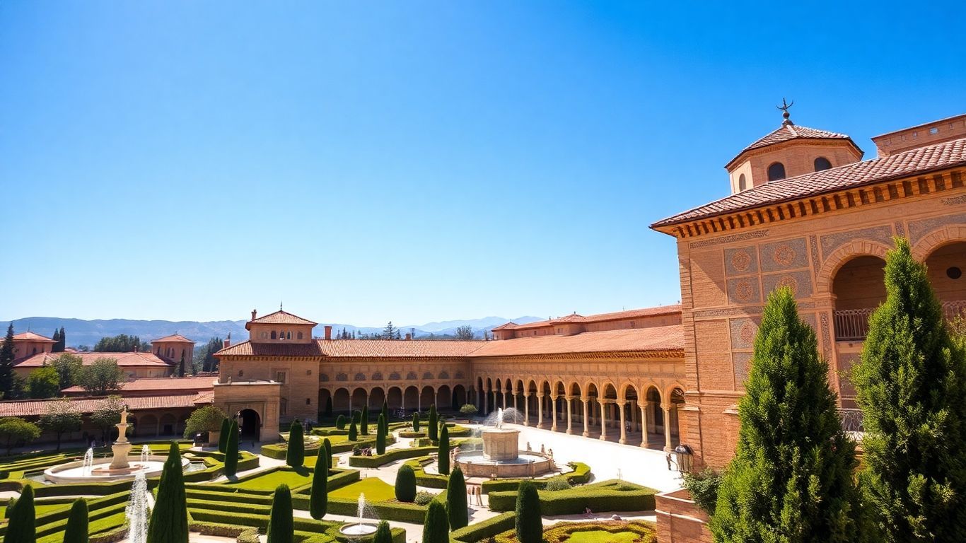 Alhambra palace in Granada, Spain