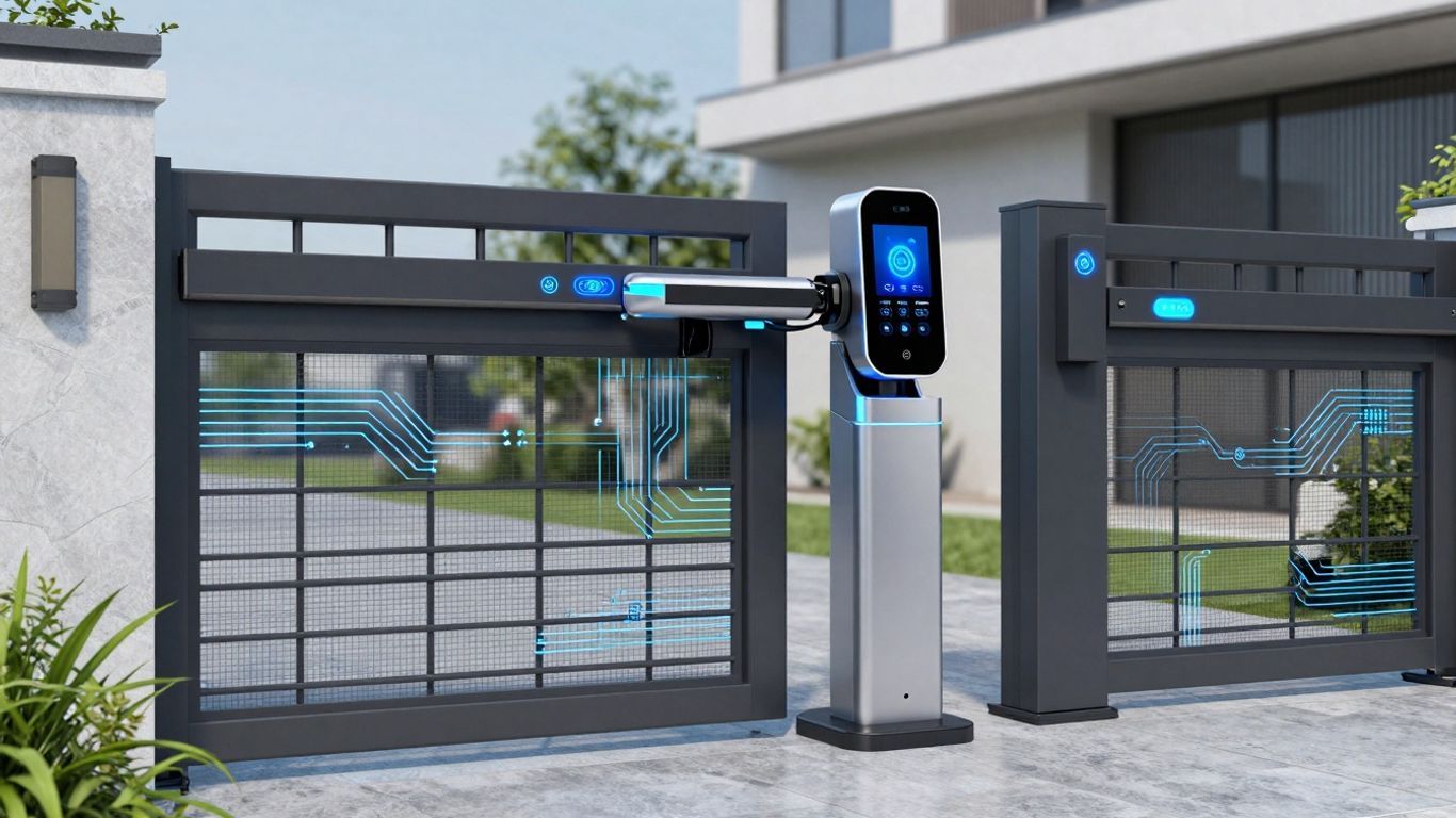 Smart gate automation with advanced technology.