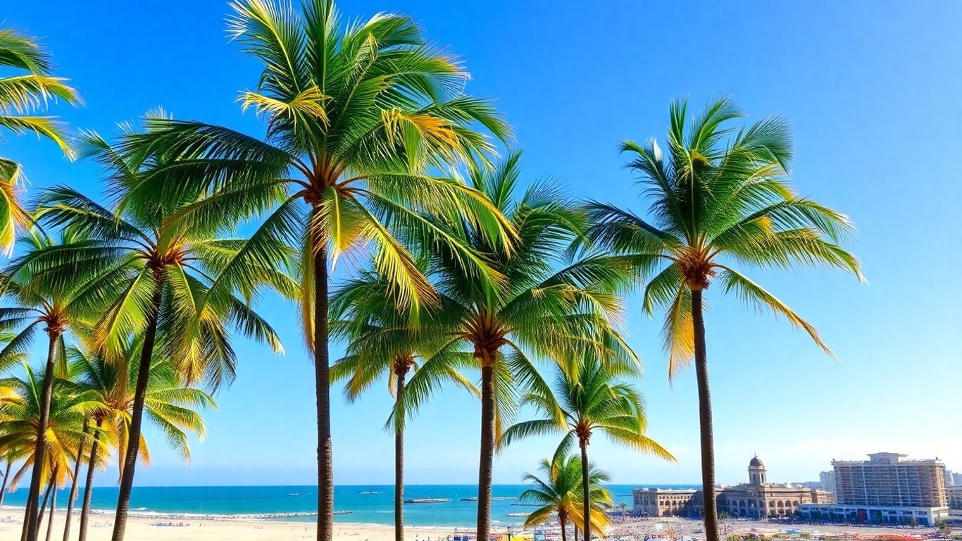 Florida cities collage with landmarks and beaches.