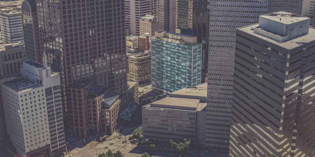 bird's eye photography of high-rise buildings