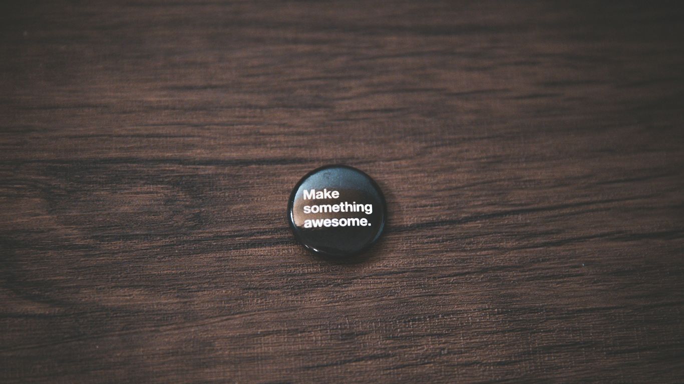 round printed button