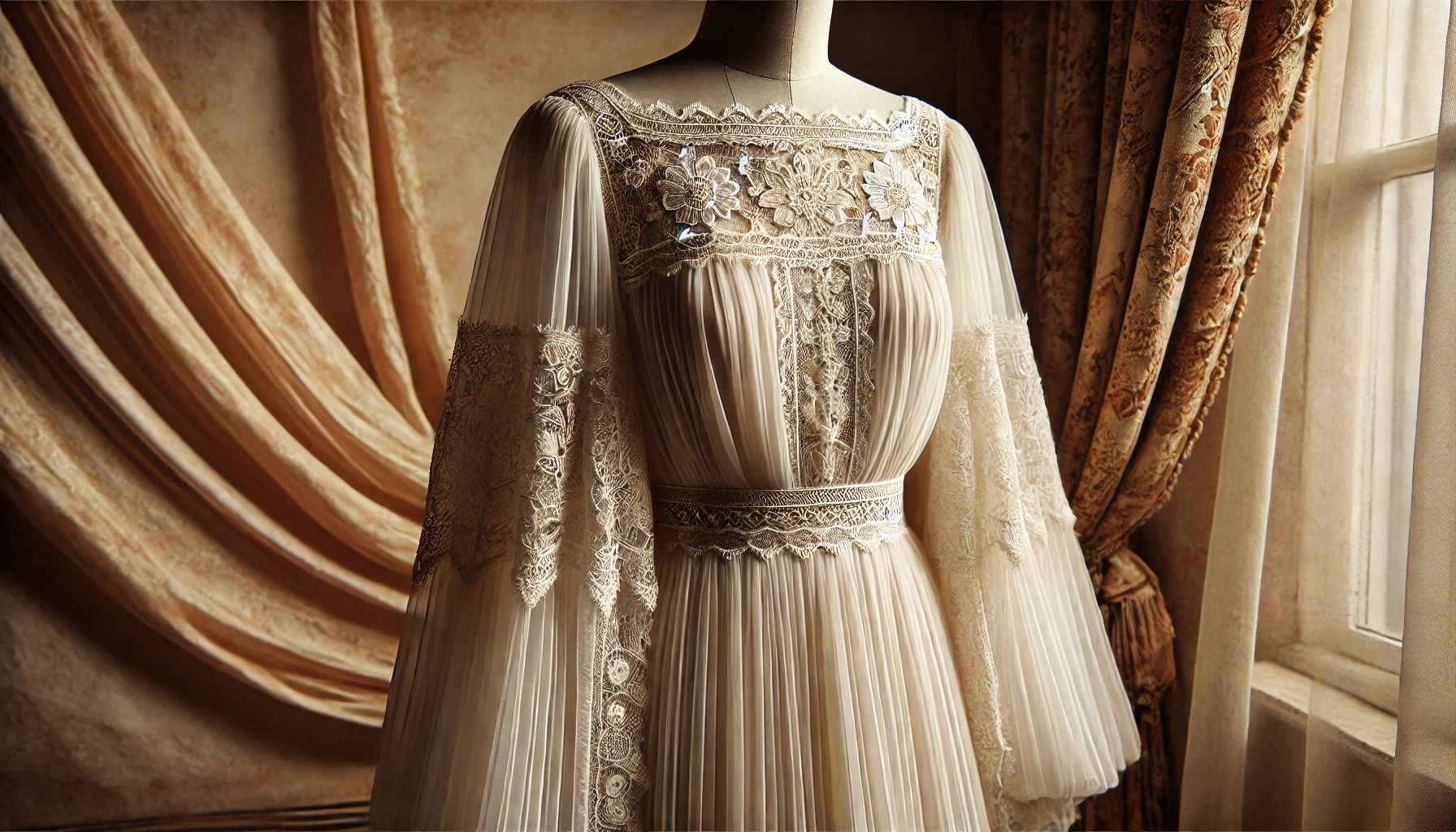 Authentic 70s wedding dress